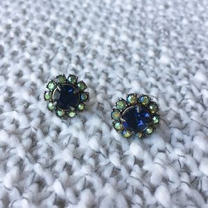 J CREW Teal & Green Earrings